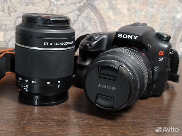Фотоаппарат Sony a 57 kit 18-55, 55-200