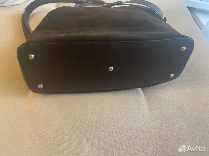 Сумка замшевая италия коричневая