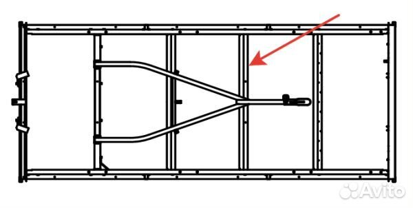 Поперечина платформы прицепа мзса 817702.012; 03