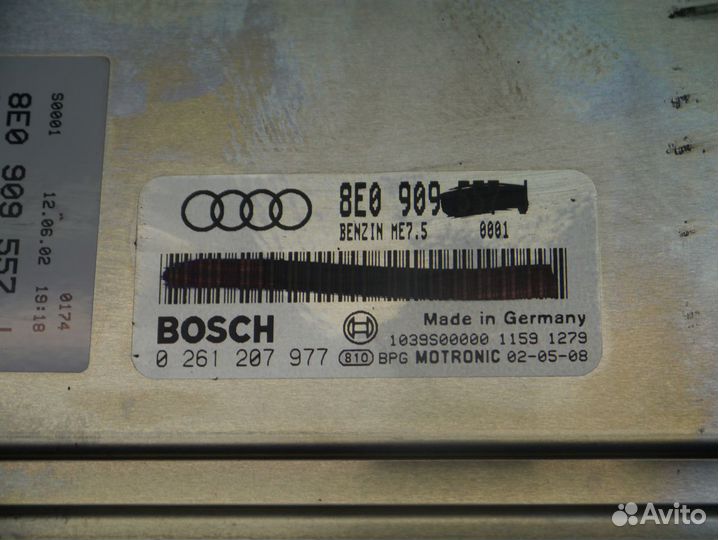 Блок управления двс Ауди А4 Б6 2.0 ALT