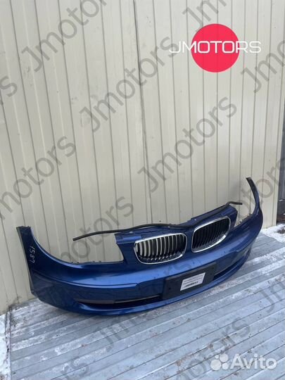 Бампер BMW 1-series E87 рест передний синий