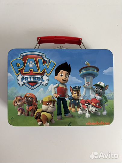 Игрушки щенячий патруль в железном чемоданчике