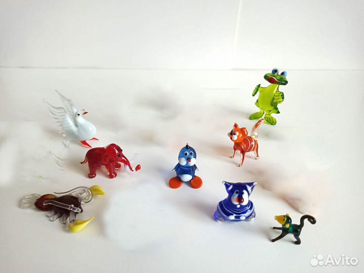 Фигурки животных стекло