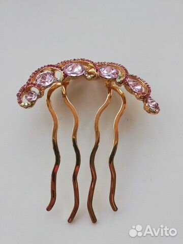 Заколка гребень и ободок жемчужный