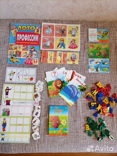 Развивающие детские игры, карточки, наборы