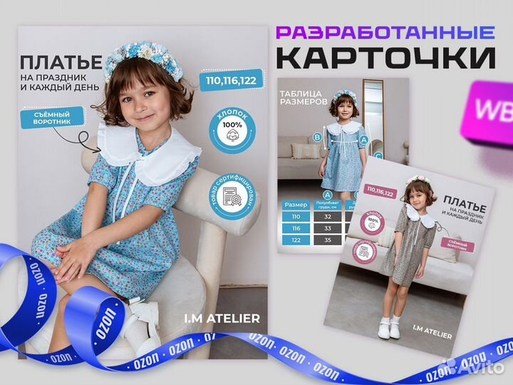 Инфoграфикa для маpкeтплейсов Wildberries ozon