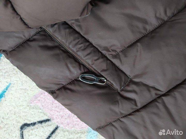 Пуховик зимний демисезонный коричневый 42-44