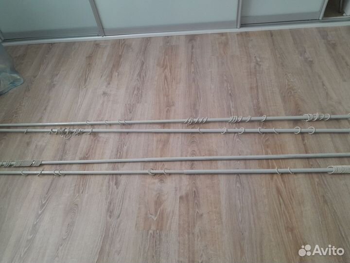 Карнизы для штор двухрядный металлический 3 метра