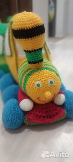 Поезд вязаный. Ручная работа