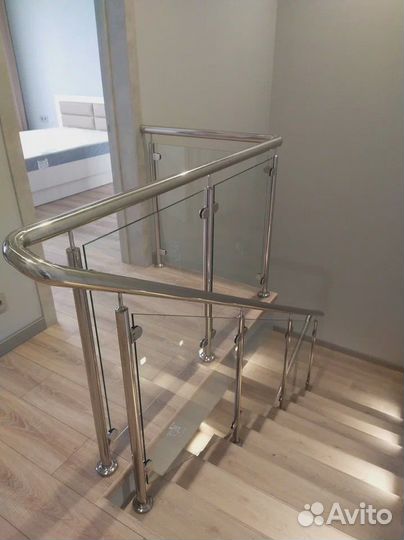 Перила из нержавеющей стали, пвх,стекло