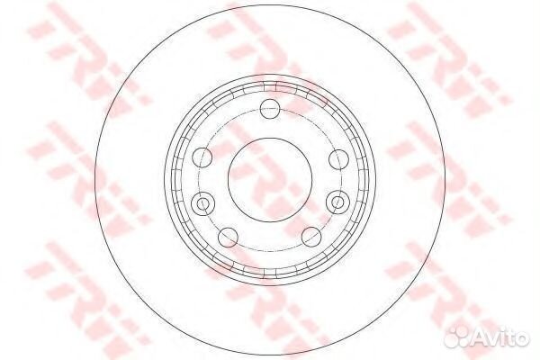 Тормозной диск DF6072 TRW