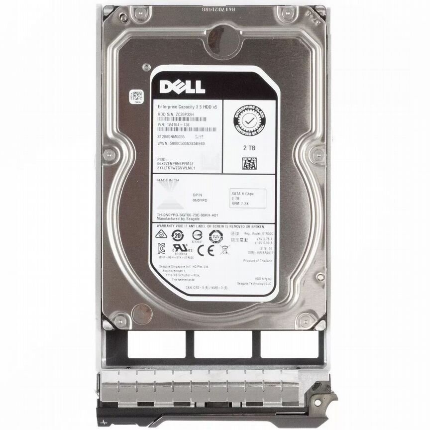 [N0YPD] Жесткий Диск Dell 2tb 7200 Sata3 3.5" Hdd N0ypd
