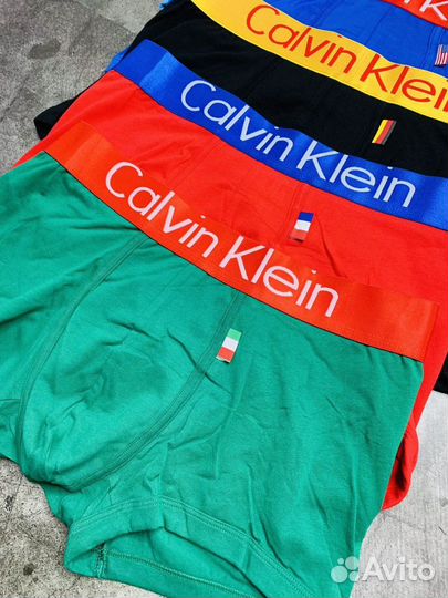 Хлопковые боксеры трусы Calvin Klein