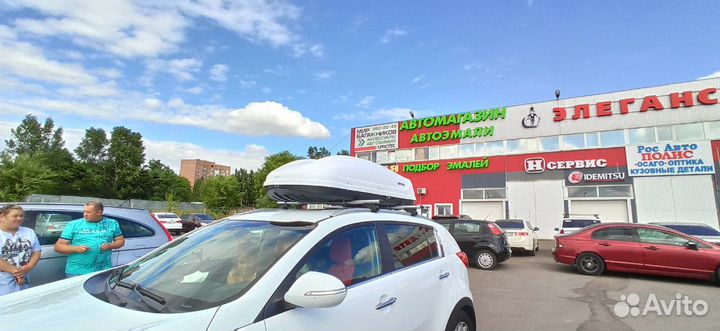 Универсальный бокс на крышу автомобиля