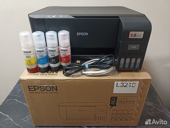 Новый Цветной мфу Epson L3210 снпч