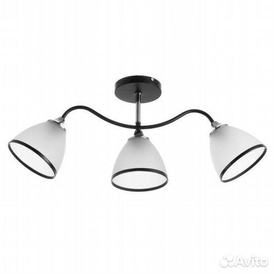 Люстра 'Иоширо' 3х60Вт Е27 черный 62х13,5х26см
