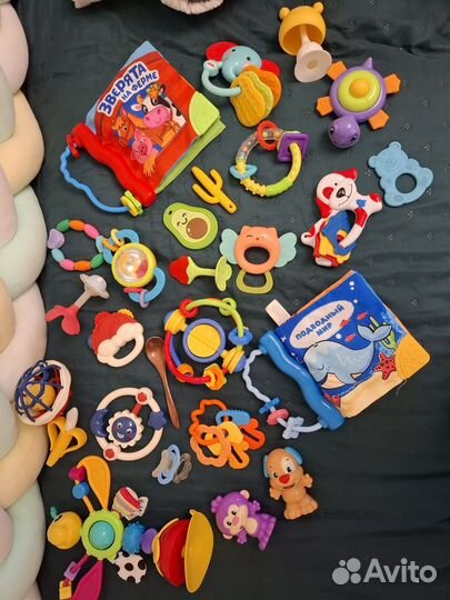 Игрушки погремушки пакетом