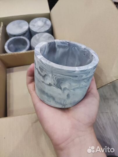 Шкатулка/кашпо/горшочек керамический