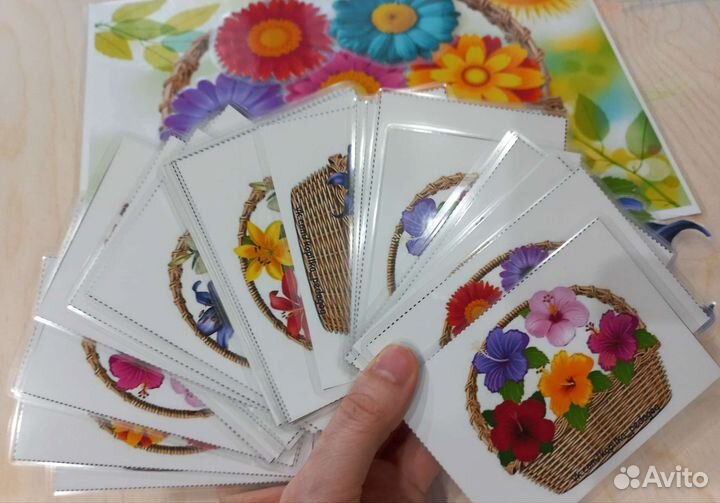 Корзинка с цветами по образцу