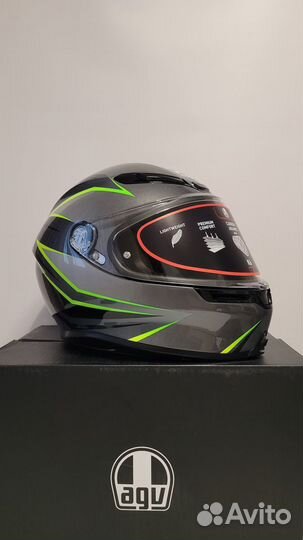 Шлем AGV K6 multi - flash grey/black/lime