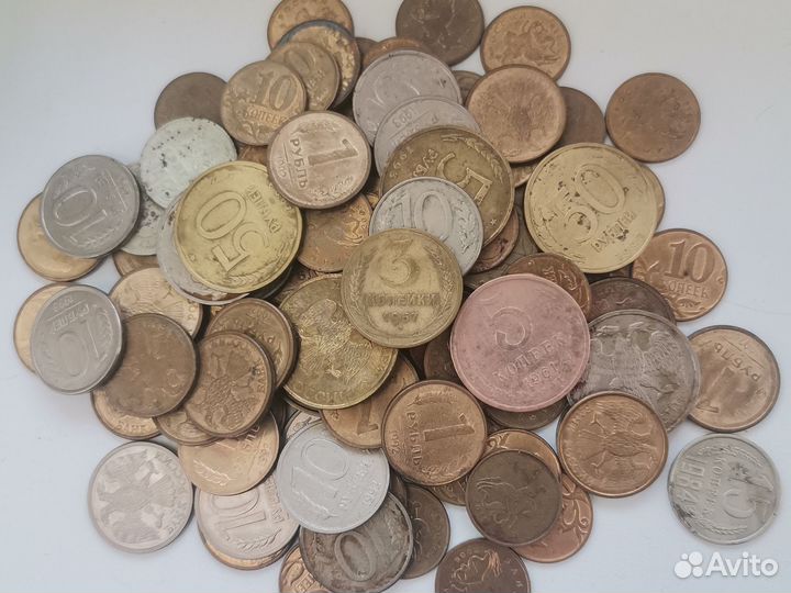 Несортированные монеты СССР и России