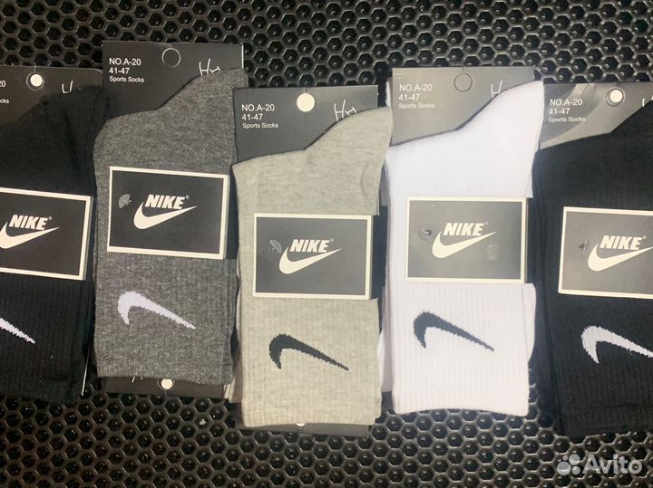 Носки высокие 10 пар Nike/Adidas