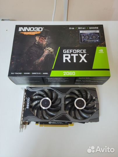 Видеокарта Inno3D GeForce RTX 2060 Twin X2 6GB