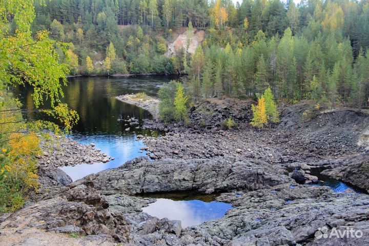 В Карелию на самолете из Москвы 4: Водопады, вулка