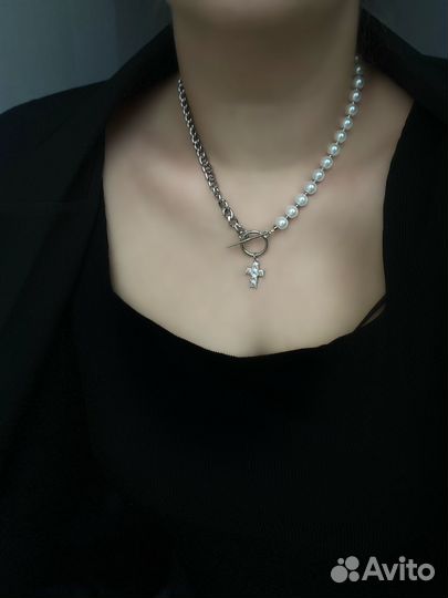 Чокер с жемчугом