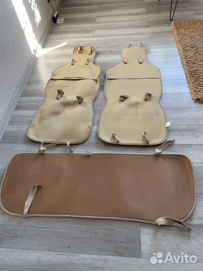 Меховые чехлы мутон на Kia Rio хэтчбек 2013