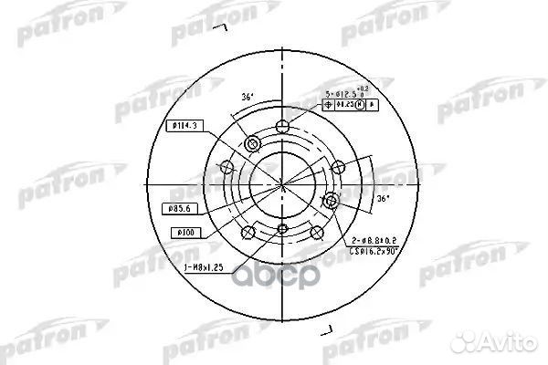 Диск тормозной передн ford USA: probe I 88-93