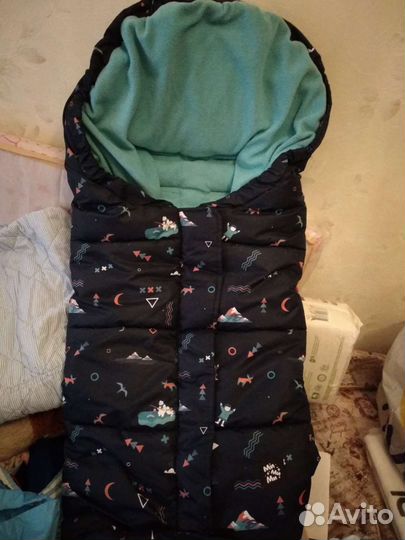 Зимний конверт в коляску до 3 лет