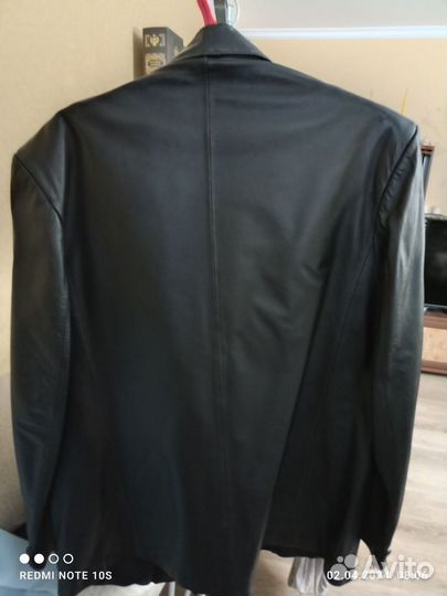 Пиджак мужской кожаный размер 52-54 рост 3
