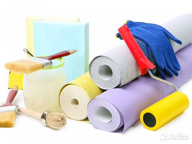 Поклейка обоев ремонт квартиры