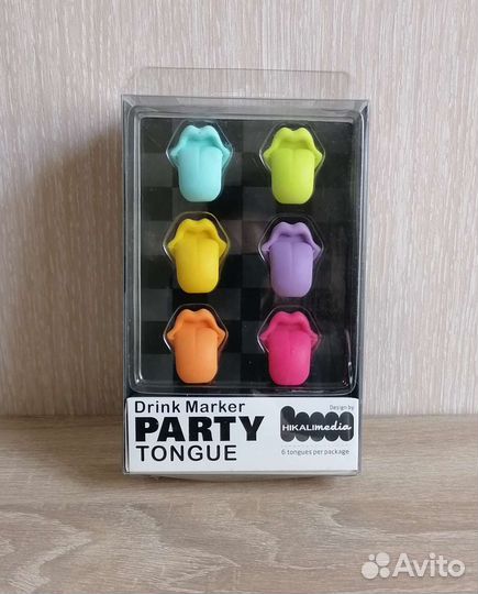 Маркеры для бокалов Язык