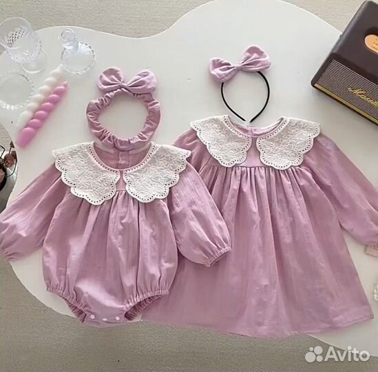 Новые платья и боди для девочек