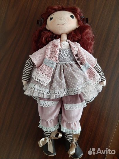 Кукла тряпичная ручная работа 35см