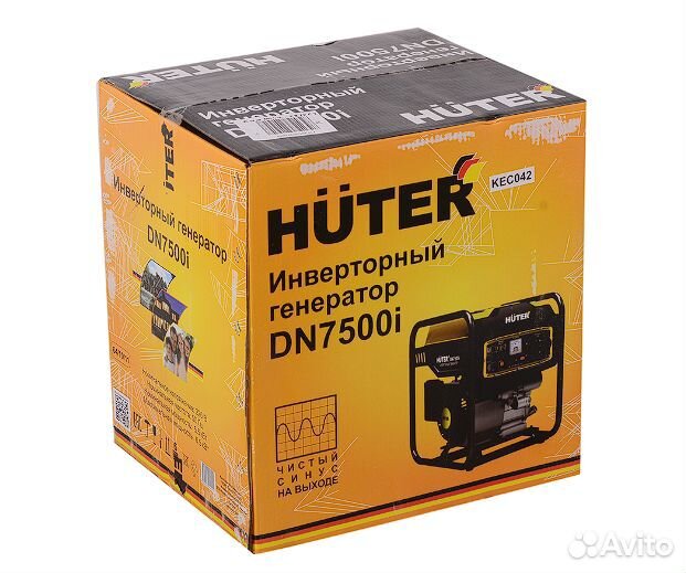 Инверторный генератор Huter DN7500i