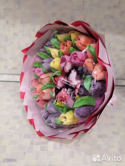 Цветы из зефира ко Дню воспитателя и учителя