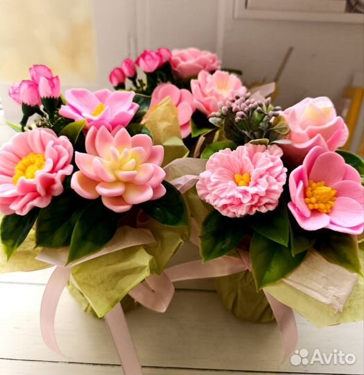 Букет из мыла ручной работы