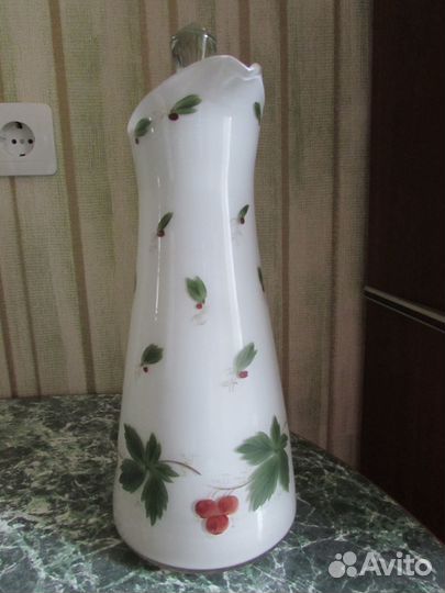 Кувшин цветное стекло СССР