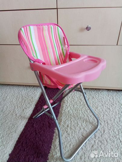Стул для кормления игрушечный