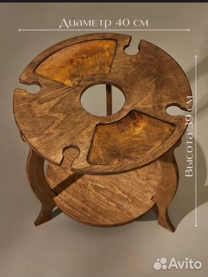 Винный столик менажница