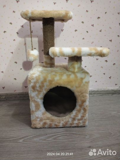 Когтеточка домик для кошки