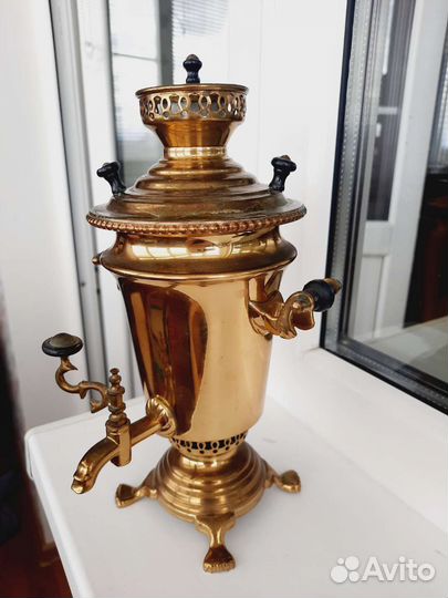 Самовар СССР сувенирный латунь