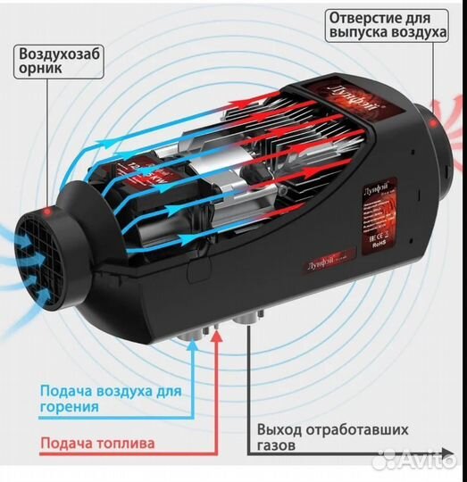 LF Bros Дизельный отопитель автономный 12v 5кВт