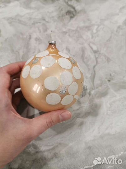 Ёлочные игрушки советские стекло