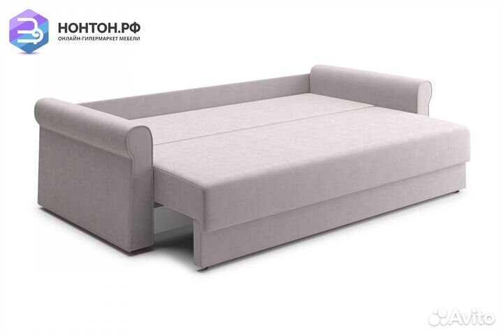 Диван еврокнижка Лира 3-х местный бежевый