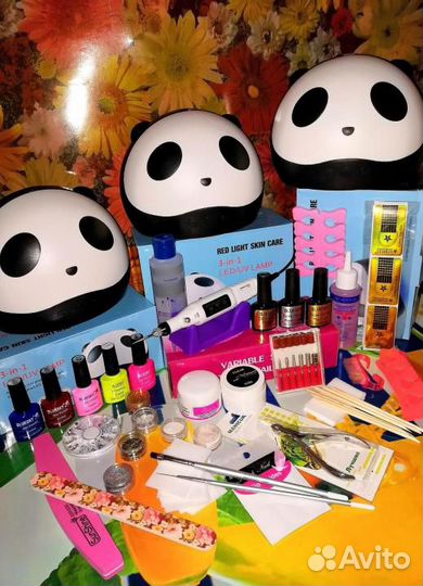 Набор для шеллака наращивания и дизайна Панда