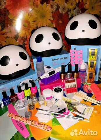 Набор для шеллака наращивания и дизайна Панда